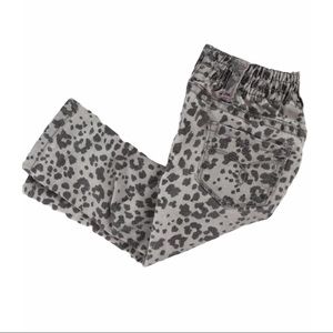 CHEROKEE Kids Cheetah Leopard Print Pants Gray Sz 18 Month